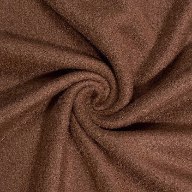 Polar Fleece Fabric by the Yard - 60 Inch Soft Anti-Pill Polyester for Blankets, Jackets & Crafts - Brown, 5 Yards