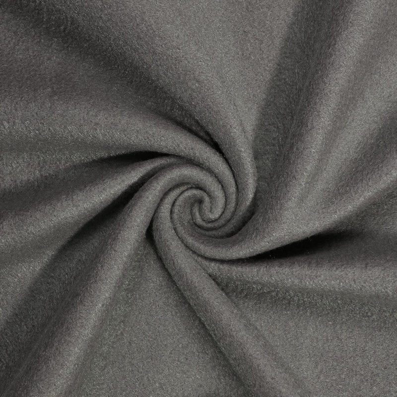 Polar Fleece Fabric by the Yard - 60 Inch Soft Anti-Pill Polyester for Blankets & Sewing, 5 Yards Grey