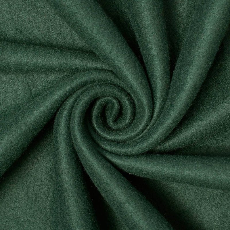 Polar Fleece Fabric by the Yard - Soft Anti-Pill Polyester for Blankets & Sewing, Hunter Green, 1 Yard