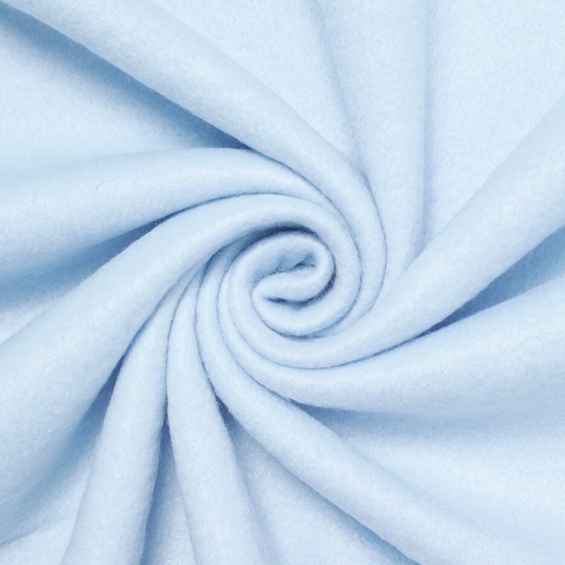 Polar Fleece Fabric by the Yard - Soft Anti-Pill Polyester Light Blue, 5 Yards