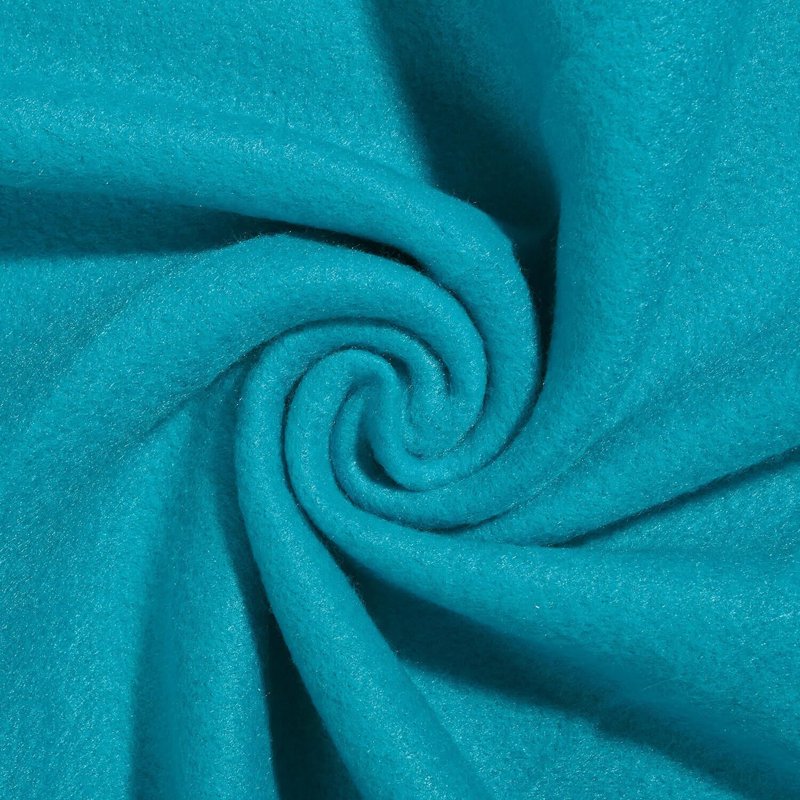 Polyester Polar Fleece Fabric by the Yard - Soft Anti-Pill 60" Turquoise
