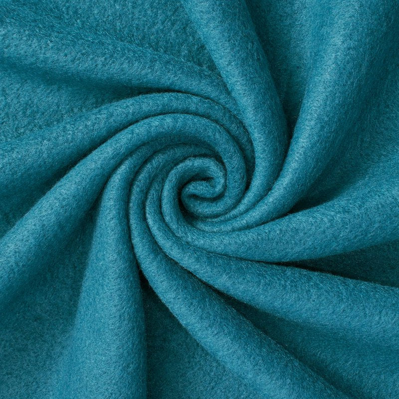 Polar Fleece Fabric Anti Pill Soft Plush Polyester Wool Material - Teal 5 Yards