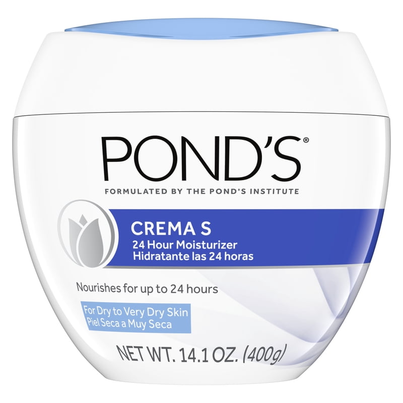 POND'S Crema S Moisturizing Face Cream for Dry to Very Dry Skin, 14.1 oz