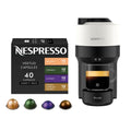 Nespresso Vertuo Pop Coffee & Espresso Maker Bundle - Glossy Black + Discovery Variety Pack
