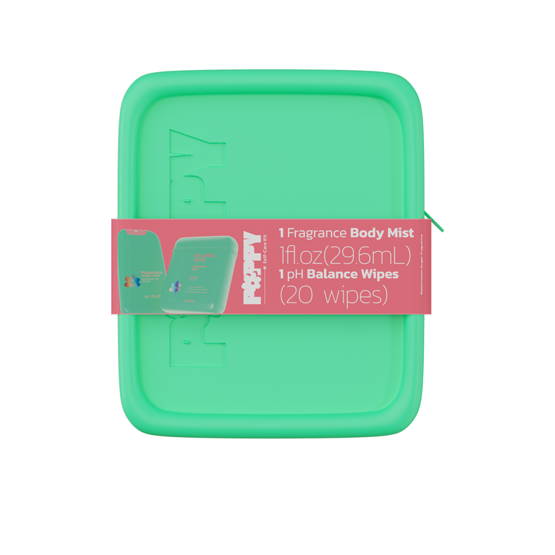 Feminine Hygiene Care Kit - pH Balanced Wipes & Watermelon Body Mist Set