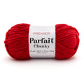 Parfait Chunky Chenille Yarn - 100% Polyester, Soft & Washable - Cardinal 1150-51