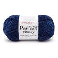 Parfait Chunky Chenille Yarn - Navy 1150-20, Soft, Machine Washable