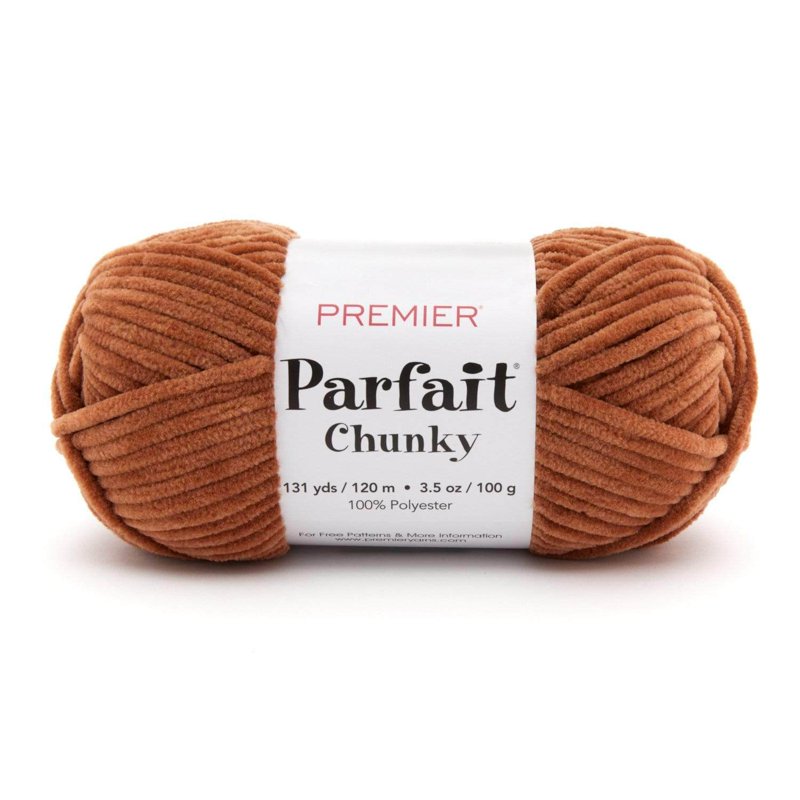 Parfait Chunky Chenille Yarn 1150-36 Teddy Bear - Super Bulky 6 Weight