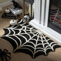 Halloween Spider Web Doormat 40x60cm Non-Slip Entrance Rug with Gothic Pattern