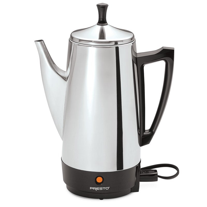 Stainless Steel Coffee Maker - 12-Cup Capacity, 72 oz