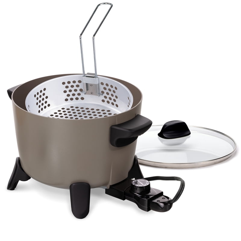 Ceramic Deep Fryer & Multi-Cooker - 8-Cup Capacity
