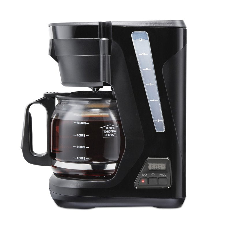 12-Cup Programmable Drip Coffee Maker with Front Fill Design