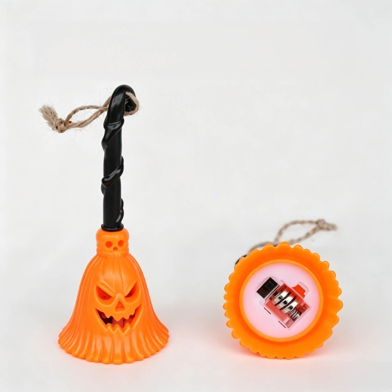 Halloween Pumpkin Witch Light Mini Candle Lamp - Orange Variation #349