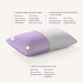 Purple Harmony Medium Standard Bed Pillow - Hypoallergenic Support & Cooling