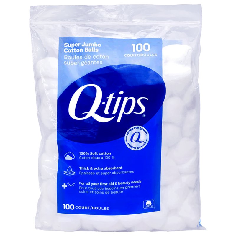 Super Jumbo Cotton Balls - 100% Pure Soft Cotton, 100 Count