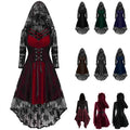 Women's Gothic Hoodies Dress CC-Black & Formal Wedding Guest Style M