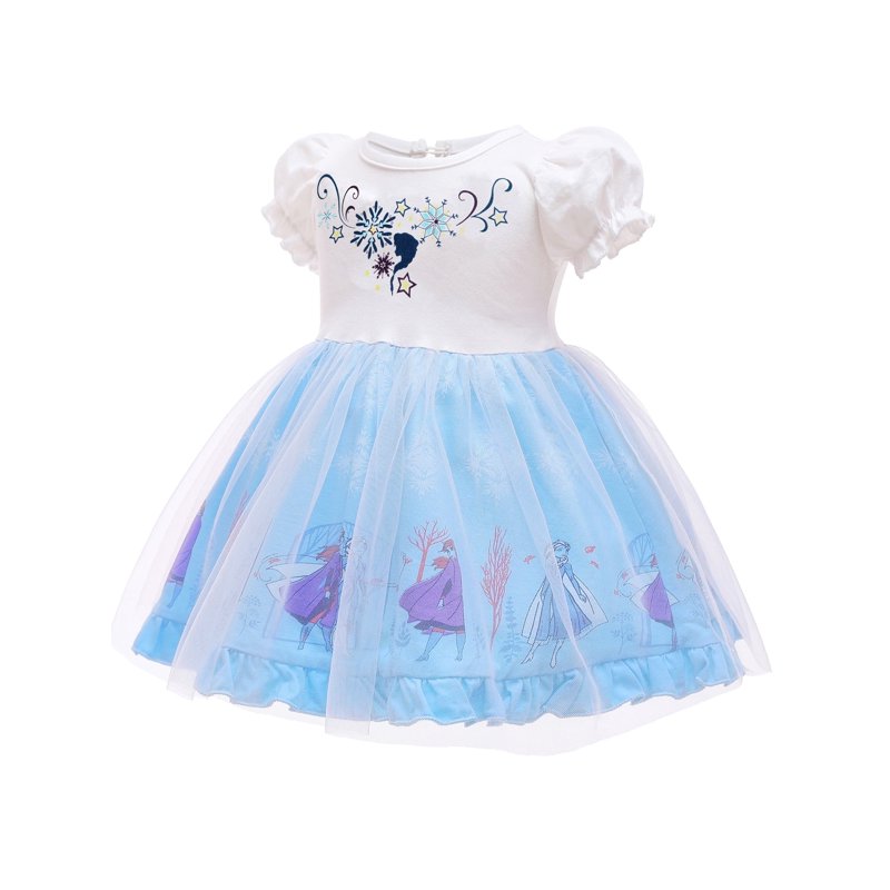 Snow Princess Toddler Girls Princess Dress 2-3T Tulle Formal Costume for Birthday Halloween Christmas