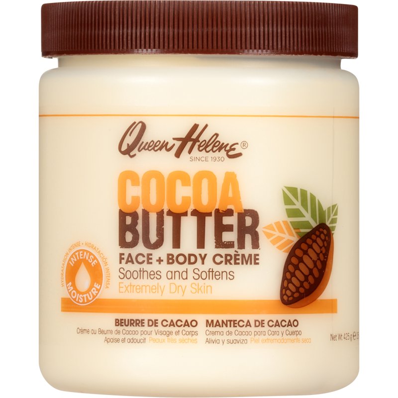 Cocoa Butter Crème Face and Body Lotion for Dry Skin, 15 oz