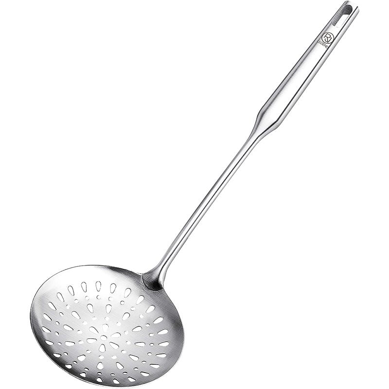 Large Slotted Spoon - 304 Stainless Steel Cooking Ladle