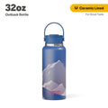32 oz Insulated Outback Water Bottle - Snowy Peak, Leak Resistant