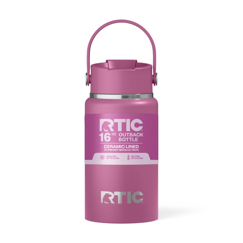 16 oz Insulated Outback Bottle - Ceramic Lined, Leak Resistant, Orchid