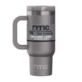 16 oz Ceramic Lined Road Trip Tumbler with Handle - Graphite