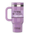 16 oz Road Trip Tumbler with Leak-Proof Straw Lid - Lavender Glitter