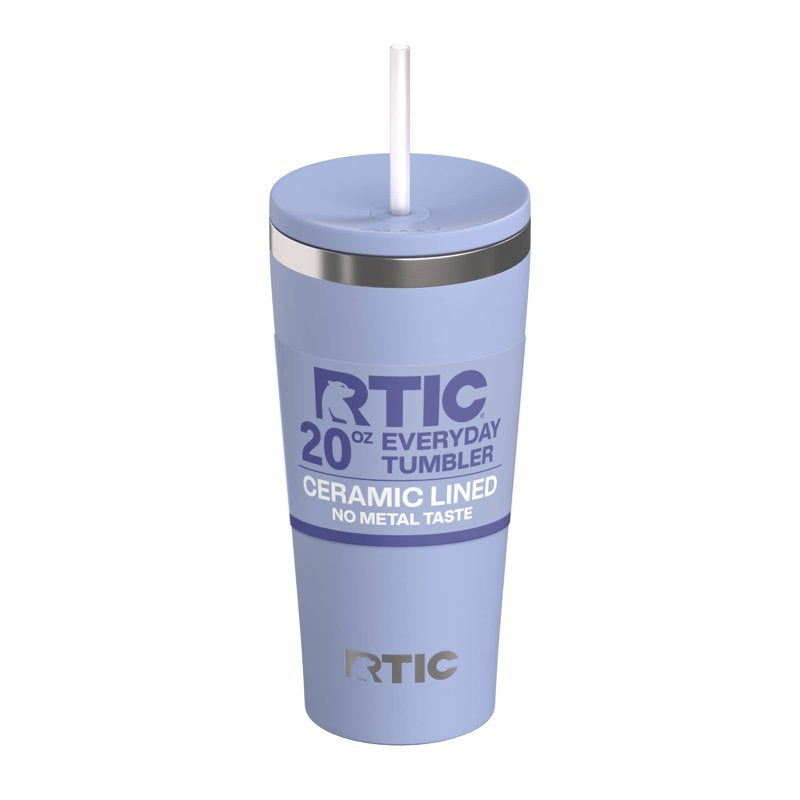 Ceramic-Lined 20 oz Insulated Tumbler with Spill-Resistant Lid - Periwinkle