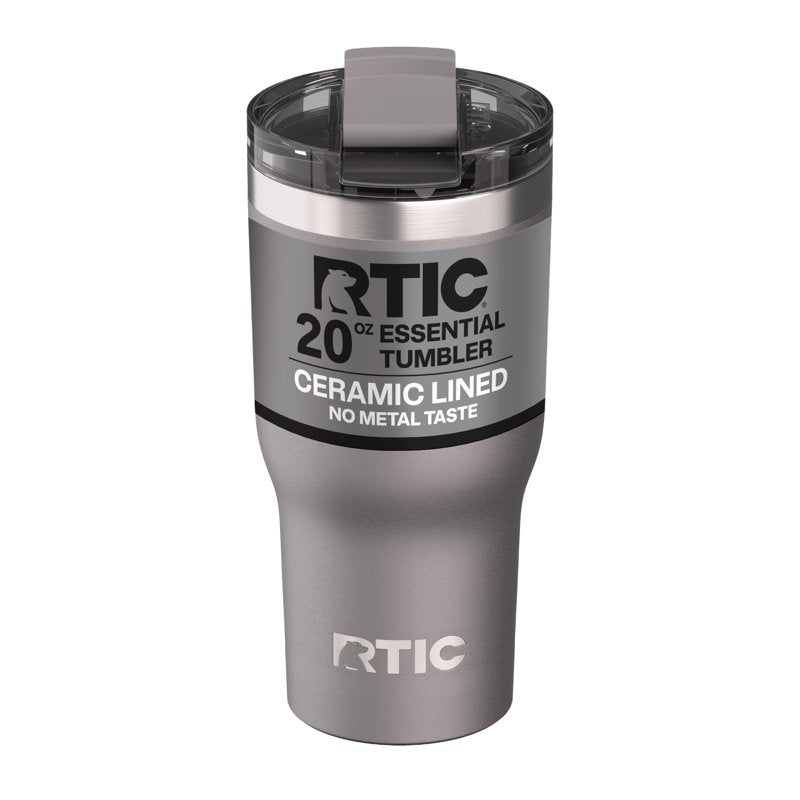 Insulated 20 oz Ceramic Lined Tumbler with Leak-Resistant Lid - Graphite