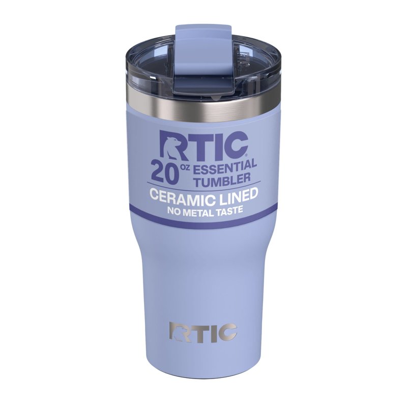 Insulated Ceramic-Lined Tumbler with Leak-Resistant Lid - Periwinkle