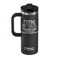 20 oz Insulated Travel Mug with Ceramic Lining & Leak-Resistant Lid - Black
