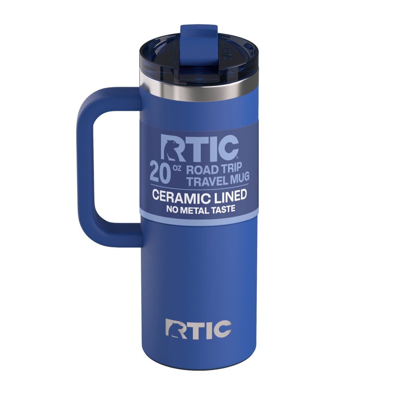 20 oz Insulated Travel Mug with Ceramic Lining - Cobalt