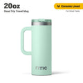 20 oz Insulated Travel Mug - Ceramic Lined, Leak-Resistant, Fresh Mint