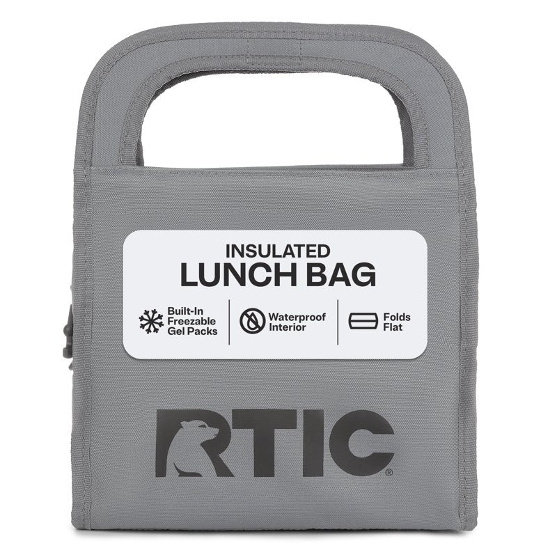 Insulated Lunch Bag - Soft-Sided Freezable Cooler, Smoke