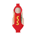 Kids Hot Dog Costume Toddler Girl Boy Halloween Cosplay Romper - Red, 3-4 Years