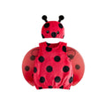 Kids Ladybug Costume Set for Infants 0-6 Months - Red Sleeveless Top with Wing Hat