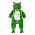 Kids Toddler Baby Halloween Frog Costume Unisex Footed Romper 1-3 Months - Green
