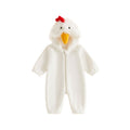 Toddler Baby Girl Boy Halloween Chick Costume Cosplay Jumpsuit - White, 12-18 Months