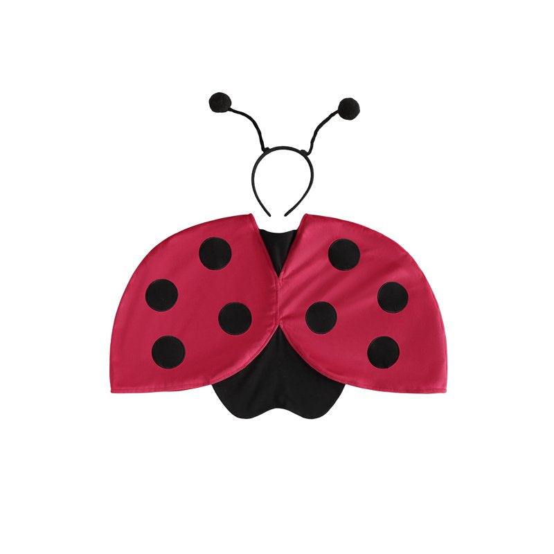 Toddler Girl Boy Ladybug Costume Set Red 2-3 Years Halloween Animal Outfit with Wings & Headband