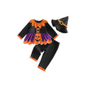 Toddler Baby Girl Halloween Pumpkin Costume Set - Orange & Black, 12-18 Months
