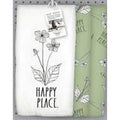 4-Piece Kitchen Set with Towel, Oven Mitt & Potholders - Gray