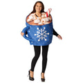 Hot Chocolate Costume for Adults - One Size, Men & Women, Blue