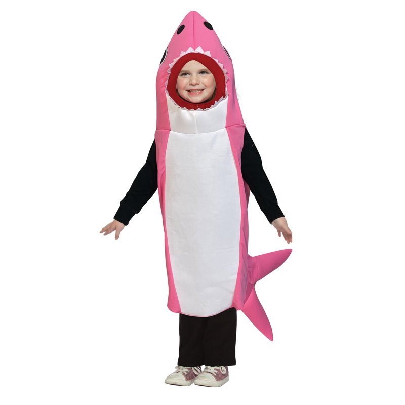 Pink Shark Child Costume - Halloween Dress Up for Kids 3-4 Years