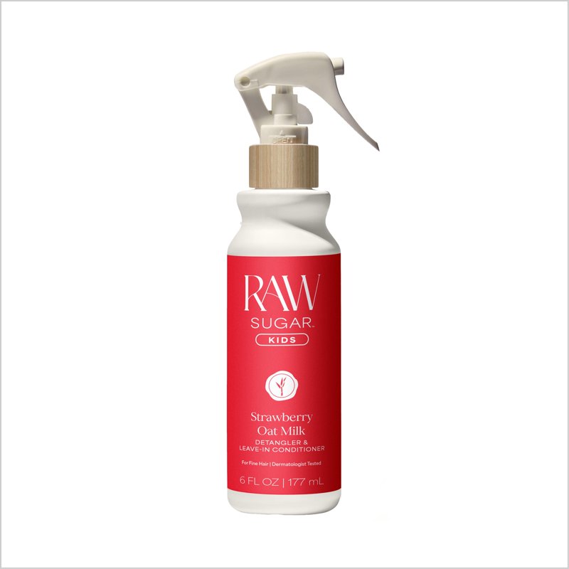 Kids Leave-In Conditioning Detangler Spray - Strawberry & Oat Milk, 6 fl oz