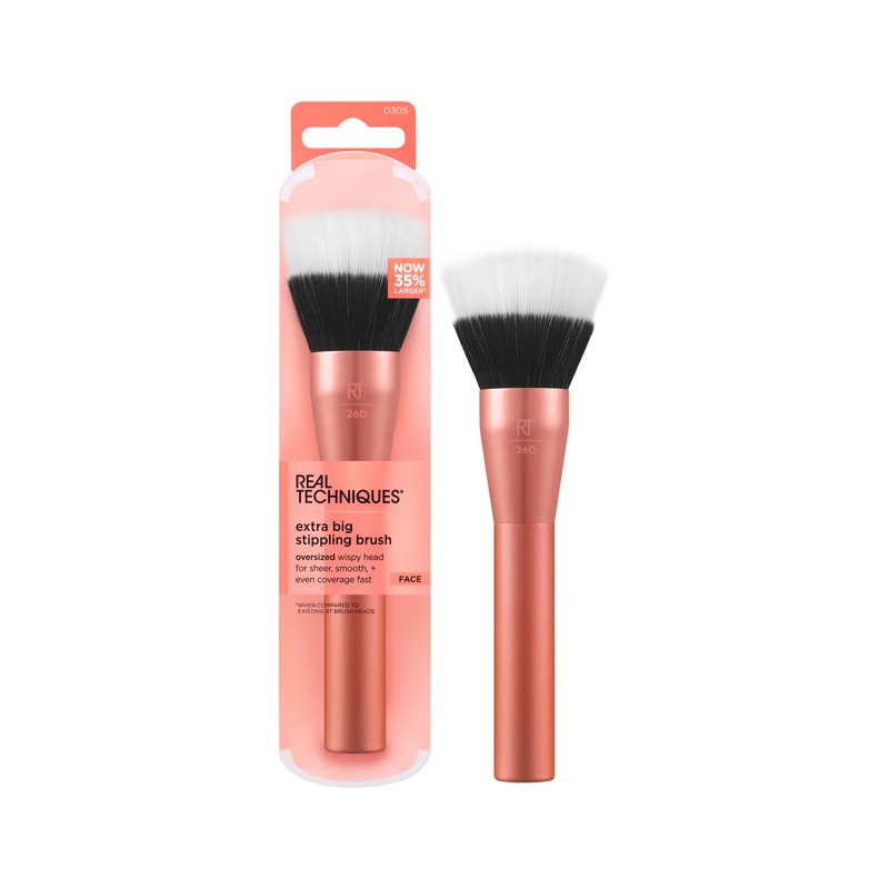 Large Stippling Makeup Brush for Liquid & Cream Foundation