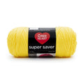 Red Heart Super Saver Worsted Acrylic Yarn - Bright Yellow, 7oz/198g, 364 Yards - Variation of Bright Yellow, Single