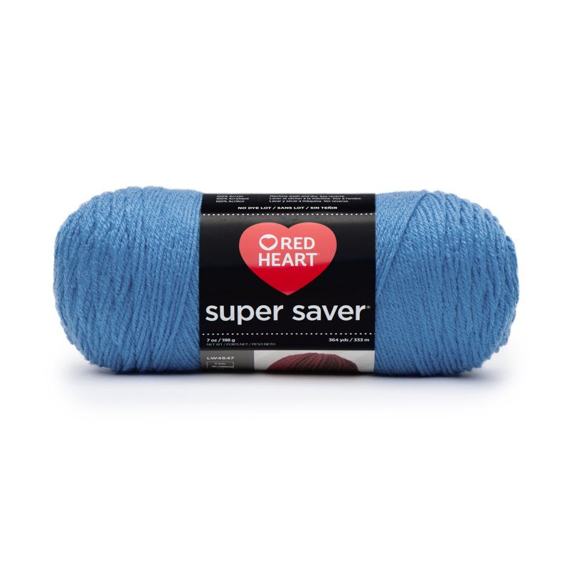 Red Heart Super Saver Worsted Acrylic Yarn Delft Blue - 7oz/198g, 364yd, Variation of THIS listing