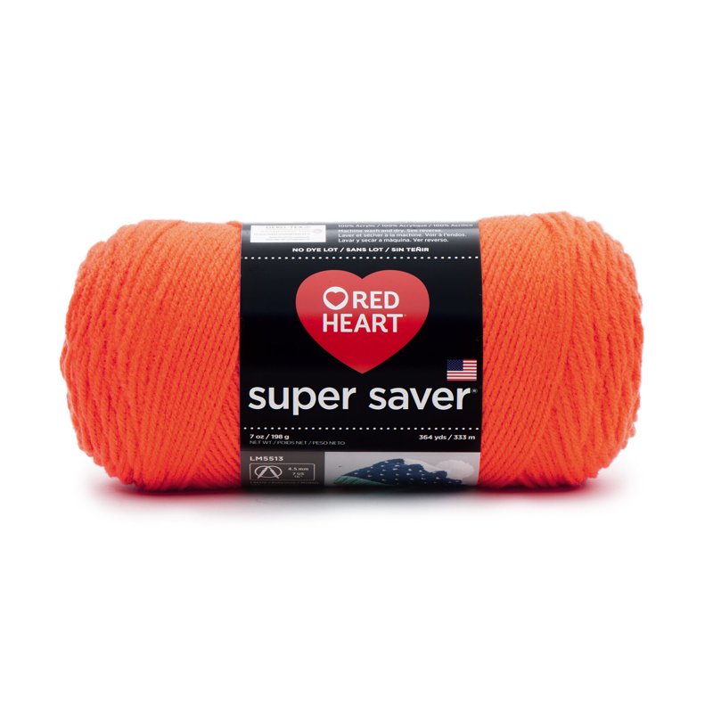Red Heart Super Saver Desert Camouflage Yarn - Flame Variation