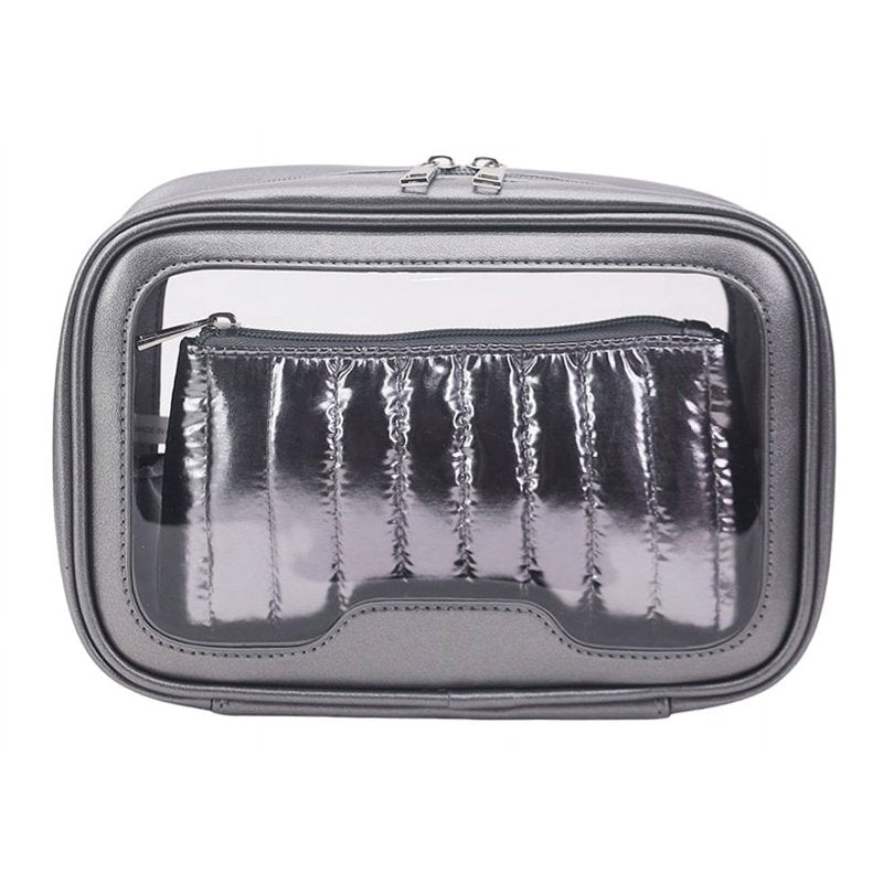 Clear Makeup Bag Set for Women - Waterproof Travel Organizer