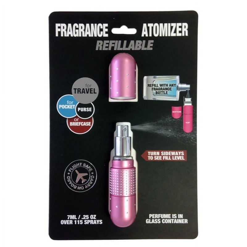 Portable Refillable Perfume Atomizer - 7ml Travel Fragrance Spray Bottle